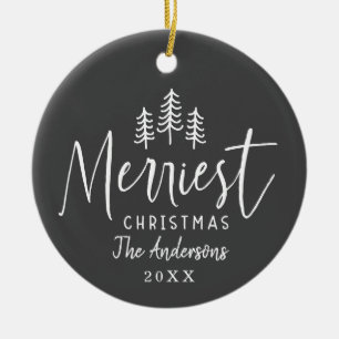 Décoration En Céramique Arbre à main de Noël