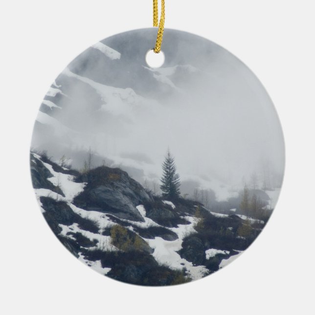 Décoration En Céramique Arbre dans la brume (Devant)