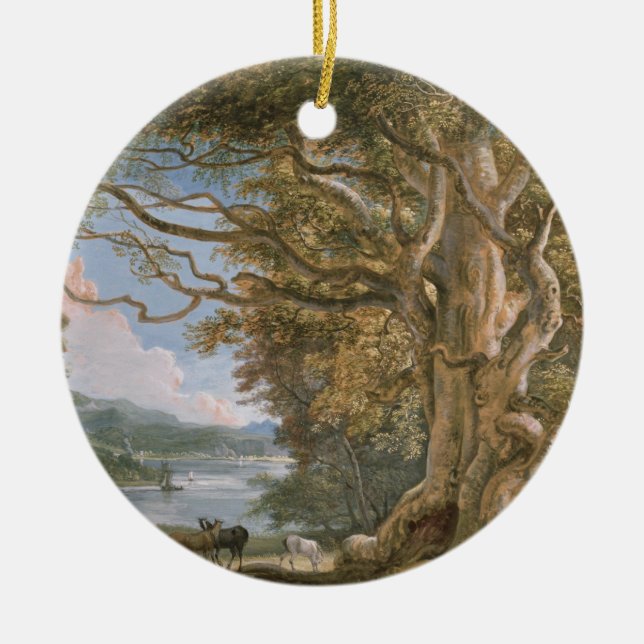 Décoration En Céramique Arbre de hêtre antique (Devant)
