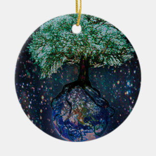 Décoration En Céramique Arbre de la terre de la vie