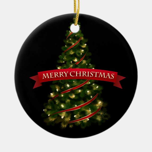 Décoration En Céramique Arbre de Noël (Devant)