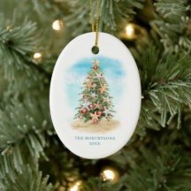Arbre de Noël de plage Photo