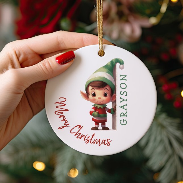 Décoration En Céramique Arbre de Noël personnalisé pour enfants (Créateur téléchargé)