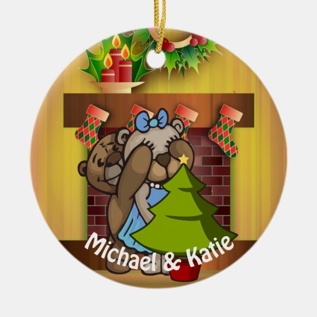 Décoration En Céramique Arbre de Noël Surprise (Devant)