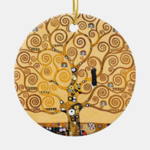 Décoration En Céramique Arbre de vie Gustav Klimt