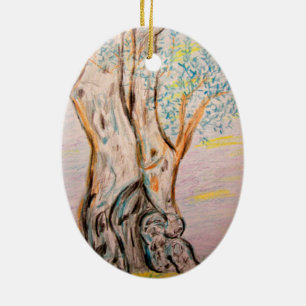 Décoration En Céramique Arbre d'Olive