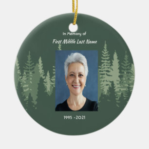 Décoration En Céramique Arbres de la forêt sauvage chrétienne mémorielle