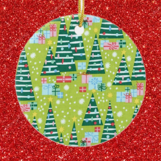 Décoration En Céramique Arbres de Noël rétro (Créateur téléchargé)