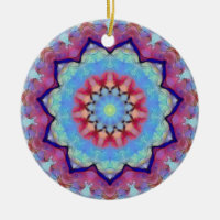 Arc en arc-en-ciel Mandala Round Orament