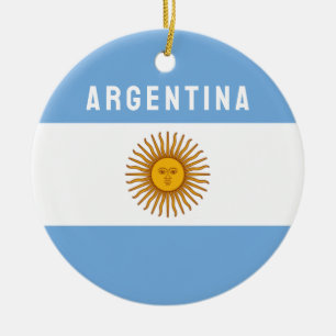 Décoration En Céramique Argentine Amérique du Sud Drapeau Buenos Aires