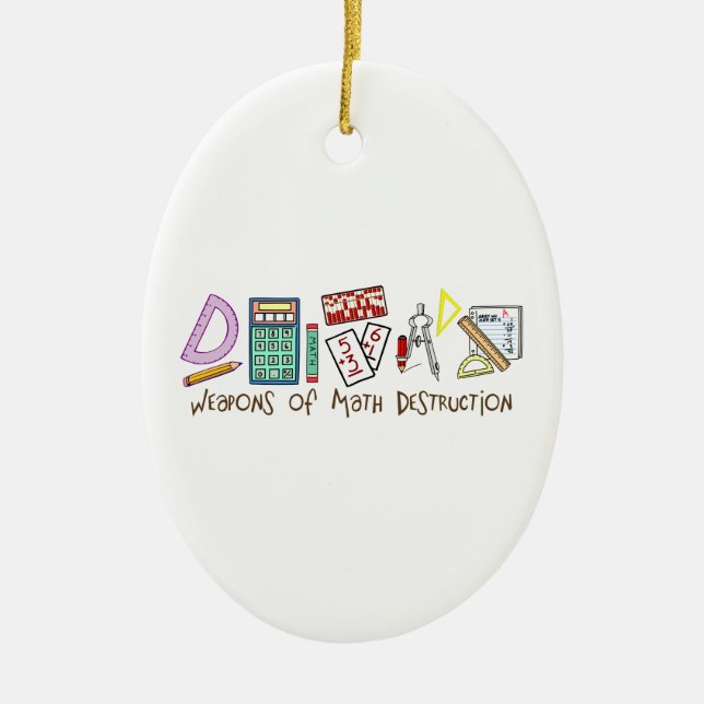 Décoration En Céramique Armes de destruction de maths (Devant)