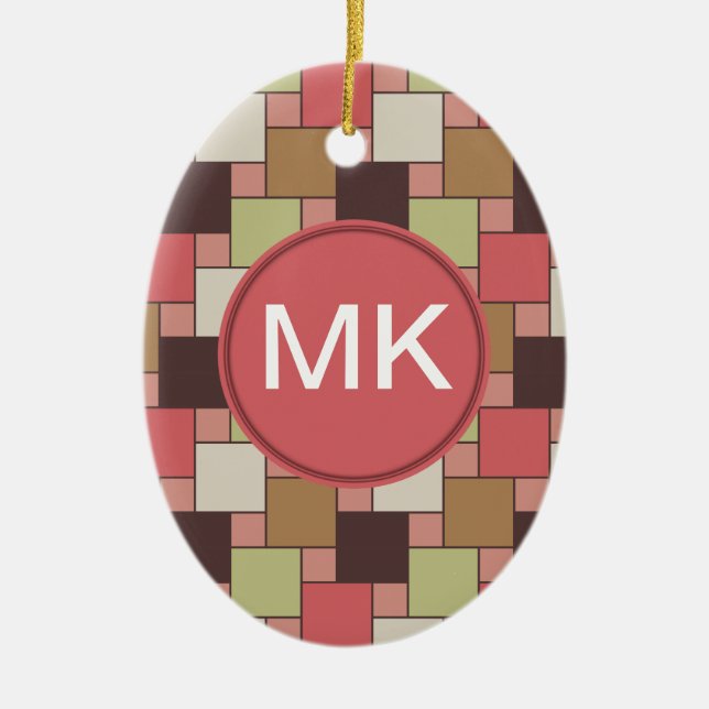 Décoration En Céramique Armoire d'épices géométrique (Devant)