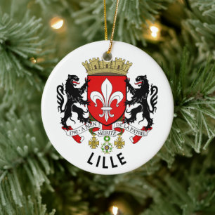 Décoration En Céramique Armoiries de Lille, France