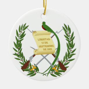 Décoration En Céramique Armoiries du Guatemala