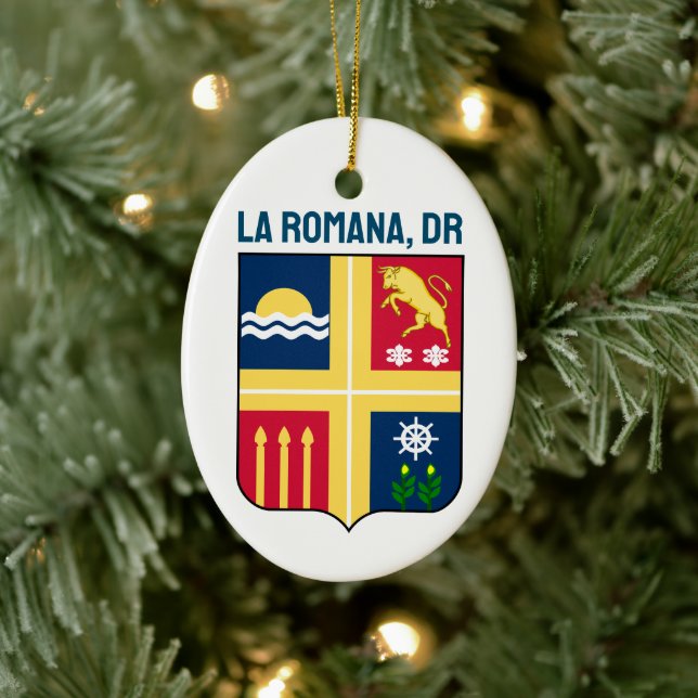 Décoration En Céramique Armoiries - La Romana, République Dominicaine (Arbre)