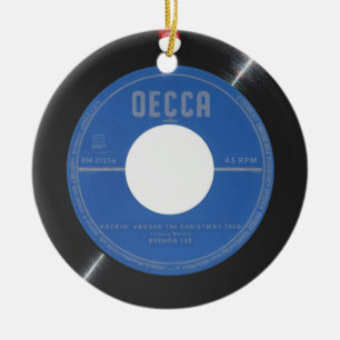 Décoration En Céramique Arrondir Autour De L'Ornement De Noël Arbre De Noë