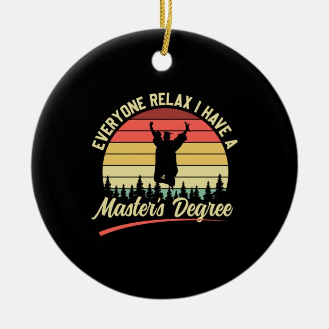 Décoration En Céramique Art | J'Ai Un Master (Devant)