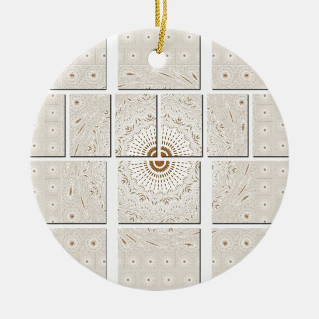 Décoration En Céramique Art Motif Africain Traditionnel Motif Motif Mosaïq (Devant)