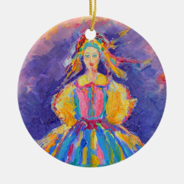 Décoration En Céramique Art populaire polonais cadeau de Pologne (Devant)