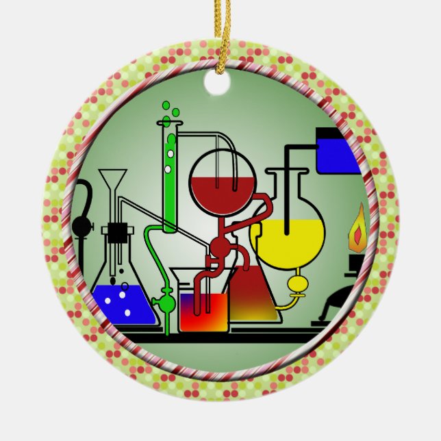 DÉCORATION EN CÉRAMIQUE ARTICLES DE LABORATOIRE - SCIENTIFIQUE FOU DE (Devant)