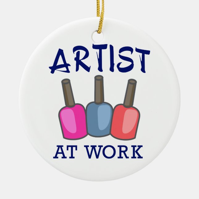 Décoration En Céramique Artiste au travail (Devant)