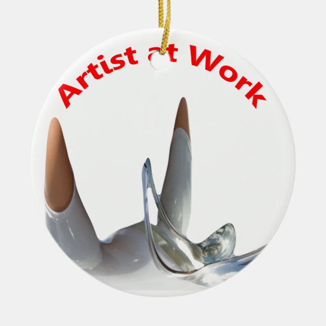 Décoration En Céramique Artiste au travail (Devant)