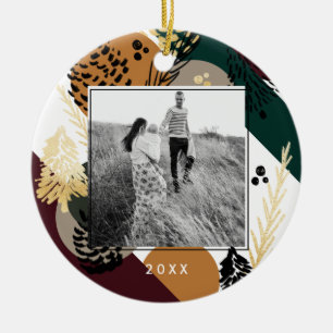 Décoration En Céramique Artiste moderne | Minuscule photo de cône de pin c