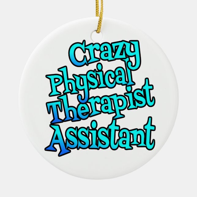 Décoration En Céramique Assistant Physiothérapeute fou (Devant)