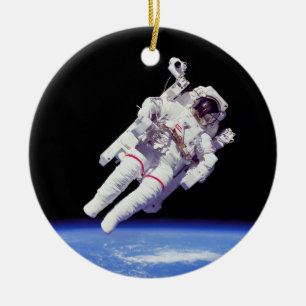 Décoration En Céramique Astronaut Jetpack Spacewalk Earth Orbit Photo