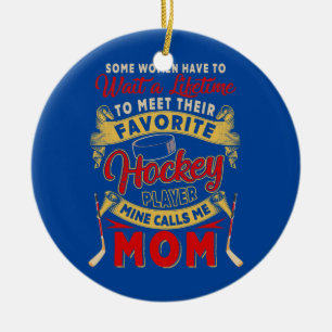 Décoration En Céramique Attend De Rencontrer Le Joueur De Hockey Favori Dr