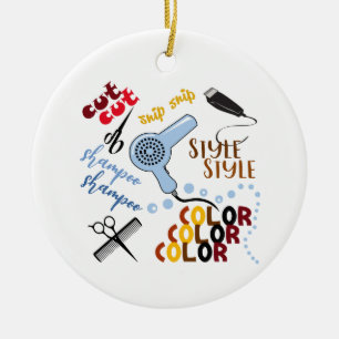 Décoration En Céramique Au Salon De Coiffure