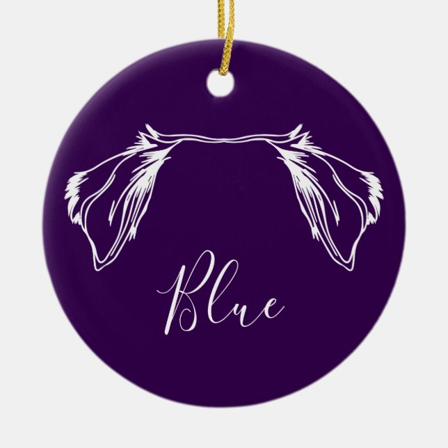 Décoration En Céramique Aussie Ornament (Paw Prints) (Devant)