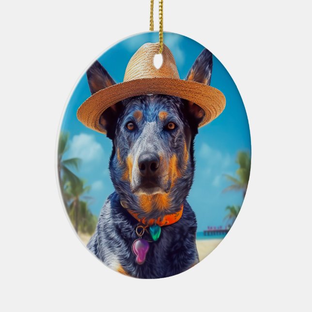 Décoration En Céramique Australian Cattle on Beach, cadeau d'été des amour (Droite)