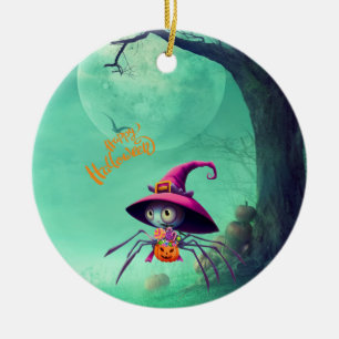 Décoration En Céramique Automne/araignée/sorcière/halloween