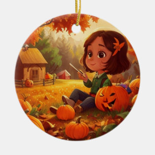 Décoration En Céramique Automne/Automne/citrouille/Halloween