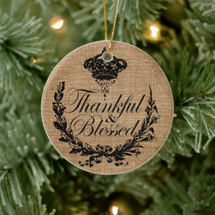 Décoration En Céramique automne rustique l'automne grâce l'action de grâce