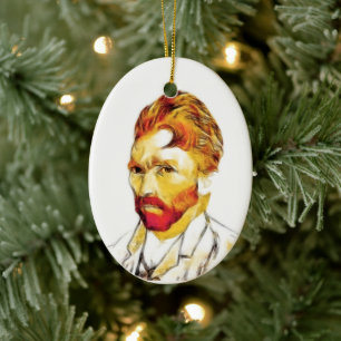 Décoration En Céramique Autoportrait de Van Gogh Nouvelle Coiffure