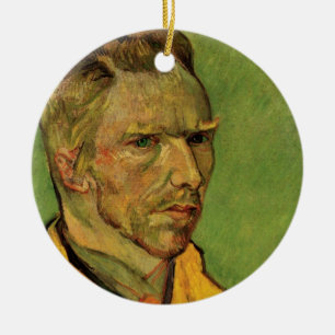 Décoration En Céramique Autoportrait de Vincent van Gogh, Beaux-Arts Vinta