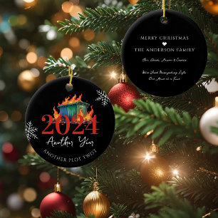 Décoration En Céramique Autre torsion de terrain   Amusant incendie de 202