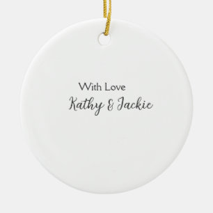 Décoration En Céramique Avec amour ajouter nom de couple mariage simple mi