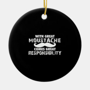 Décoration En Céramique avec une grande moustache la grande responsabilit