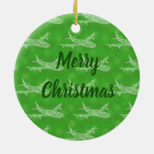 Décoration En Céramique Avion à neige