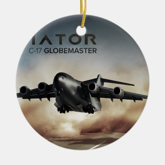 Décoration En Céramique Avion de cargaison de C-17 Globemaster (Devant)