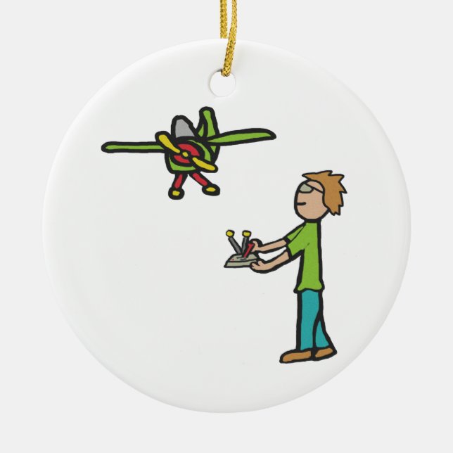 Décoration En Céramique Avion de modèle RC (Devant)