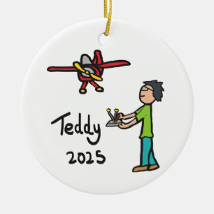 Décoration En Céramique Avion RC - Teddy