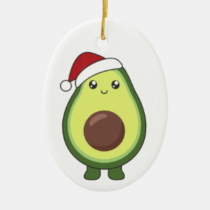 Décoration En Céramique Avocado illuminations de Noël Amusant Avocados Ad