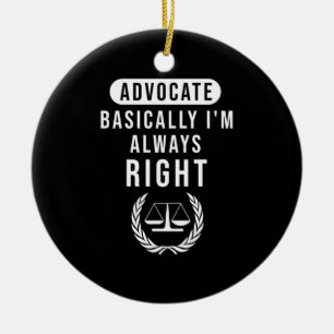 Décoration En Céramique Avocat Fondamentalement Avocat A Toujours Raison