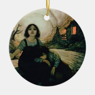 Décoration En Céramique "Ayez-vous pièce à vos coeurs pour nous ? ",