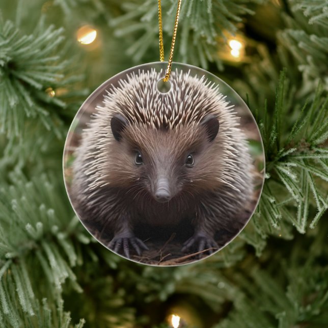 Décoration En Céramique Baby Australian Echidna, (Arbre)