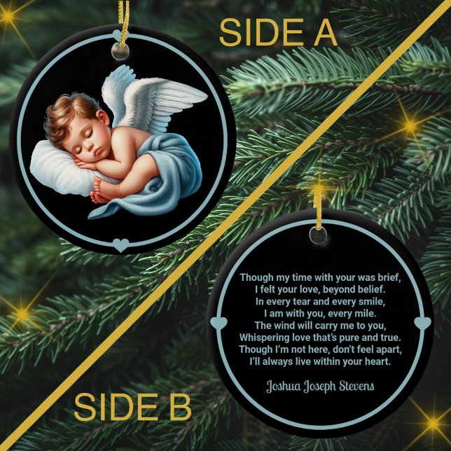 Décoration En Céramique Baby Boy Angel Memorial Vent Chime (Créateur téléchargé)